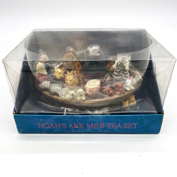 Vtg Ranger International Noahs Ark Mini Tea Set Hand Painted Collectible 1994 - Picture 1 of 8